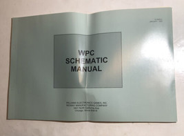 Williams Bally Pinball Machine WPC Schematic Manual 16-9834.2 January 1995 - £9.54 GBP