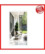 Reinforced 34 x 81 Inch Magnetic Fiberglass Screen Door - Easy Installation - $532.12 MXN