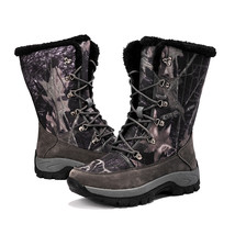 Platform Boots Waterproof Nubuck Keep Warm Winter Shoes Women Chunky Camouflage  - £61.77 GBP
