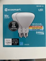 EcoSmart 90-Watt Equivalent BR30 Dimmable Select Ambient LED Light Bulb (2-Pack) - £11.81 GBP