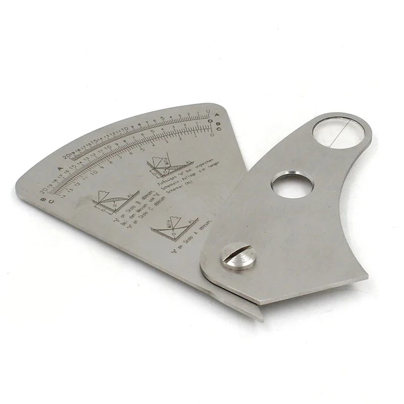 Stainless Steel Welding Gauge 0-20mm Fan Shape Welding Gauge Angle Heigh... - $222.09