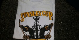 Pittsburgh Stanley CUP- Anvil L White T Shirt - £2.36 GBP