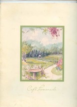 Cafe Promenade Menu Stouffer Mayflower Hotel Washington DC 1980&#39;s - £37.23 GBP