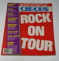 KISS Motley Crue Bon Jovi Circus Magazine Vintage 1985 The Firm RATT Kro... - $24.99