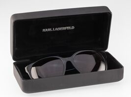 Lunettes De Soleil En Acrylique Karl Lagerfeld KL865S Noires Avec Étui - $199.38