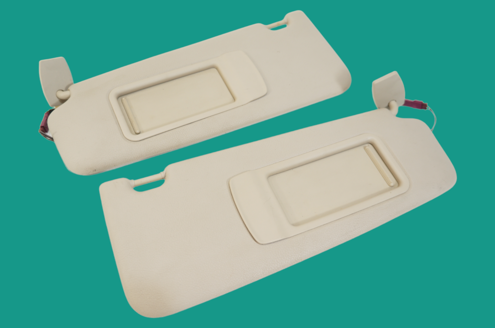 bmw f10 528i 535 left right interior sun visor sunvisor mirror TAN set 2... - $88.87
