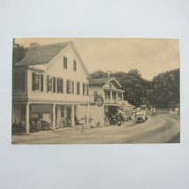 Vintage 1930s-40s Collotype Postcard Center Sandy Hook Connecticut Gas S... - $5.99