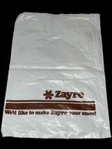 VTG 80s Zayre Discount Plastic Bag - We&#39;d like to make Zayre your store!... - $17.25