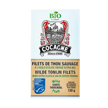 Cocagne Portugal - Canned Tuna fillet in Organic Olive Oil - 5 tins x 120 gr - £28.88 GBP