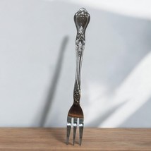 Vintage Rogers Precious Rose Stainless Steel Floral Design Salad Fork - £6.12 GBP