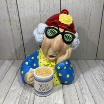 Vintage Hallmark Maxine Grandma&#39;s Cookie Jar Canister &quot;You Again&quot; By J Wagner - £36.81 GBP