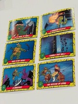 Teenage Mutant Ninja Turtles Trading Cards Lot sticker Mirage Topps TMNT vtg N14 - £15.49 GBP