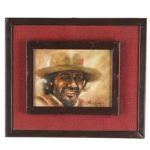 &quot;Smiling Hombre&quot; By Anthony Sidoni 1999 Signed Oil Painting 11 3/4&quot;x13 3/4&quot; - £2,187.18 GBP
