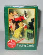 Coca Cola Santa Claus Playing Cards Mint in Factory Wrap 1996 - £4.70 GBP