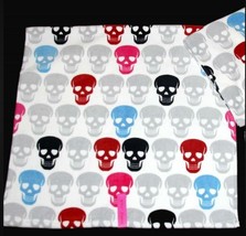 Betsey Johnson Skull Party Bright Red Black Grey Pink Velour Bath Towel Nwt Disc - £17.68 GBP