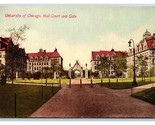 Hull Court and Gate University of Chicago Illinois IL UNP DB Postcard Y2 - $4.04
