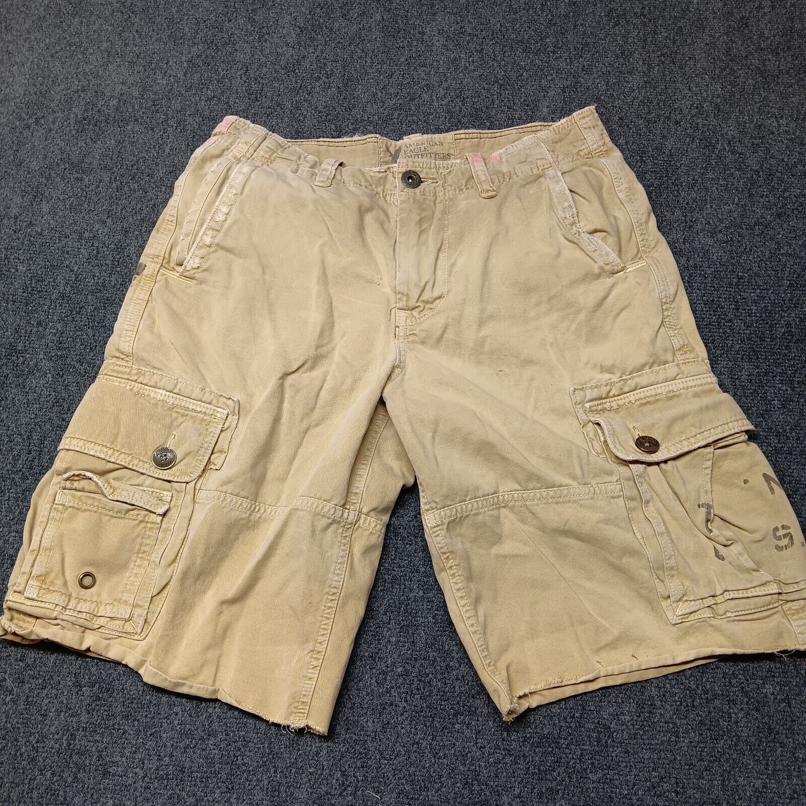American eagle long cargo shorts deals