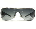 Miu Miu Sunglasses SMU58G 1BC-5D1 Black Silver Wrap Frames Black Shield ... - £149.78 GBP