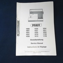 Vintage Pfaff Service Manual 298 Pages English French German Multiple Models - £13.18 GBP