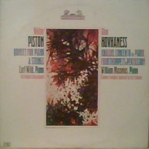 Walter Piston: Quintet For Piano &amp; Strings / Khaldis: Concerto For Piano Four Tr - £10.38 GBP
