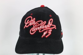 Vintage 90s NASCAR Racing Dale Earnhardt Spell Out Adjustable Hat Cap Black - £27.02 GBP