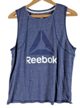 Reebok Large Tank Top Womens Large Blue Graphic Workout Sleeveless Top D... - £29.30 GBP