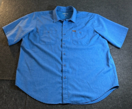 Orvis Classic Collection Shirt Men&#39;s 2XL XXL Blue Short Sleeve Button-Up... - $338.08 MXN