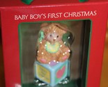 American Greetings Baby Boy&#39;s First Christmas 2002 Ornament AXOR-002H - £14.46 GBP