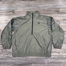 Adidas 1/2 Zip Jacket Pullover #GD4512 Men&#39;s Size Large Green Liquid Metal - £13.98 GBP