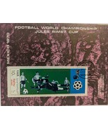 Football World Championship Jules Rimet Cup Mexico 1970  Block Post Stamp - $8.13 CAD