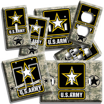 Us Army Star Camo Light Switch Outlet Wall Plates Veteran Home Room Hd Art Decor - £14.37 GBP+