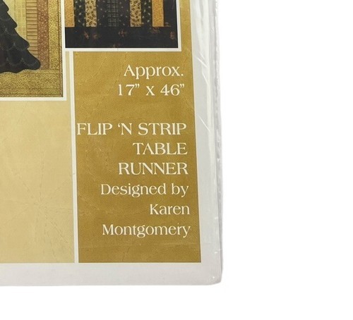 The Quilt Company PATTERN Flip n' Strip Table Runner Christmas Table Decor Item image 6