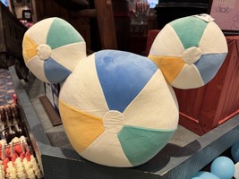 Walt Disney World Blue Mickey Mouse Balloon Accent Pillow New