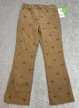 Lilly Pulitzer Pants Womens 2 Brown Corduroy Paddle Oars Up A Creek Outd... - $34.64
