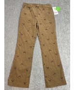 Lilly Pulitzer Pants Womens 2 Brown Corduroy Paddle Oars Up A Creek Outd... - €29,98 EUR