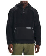 Under Armour Men&#39;s UA Mission Boucle Anorak Pullover Hoodie Black Size M... - £45.29 GBP