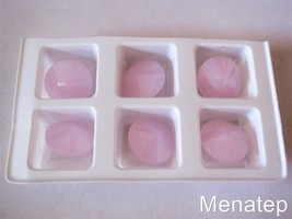 4(Four)  14 mm Rivoli Beads: Light Pink Alabaster - $4.74