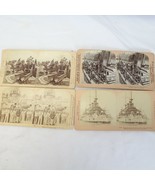 Stereoscopic Card Iowa Fortress Monroe Kearsarge S S RIO de Janeiro 1898 - $44.63 CAD
