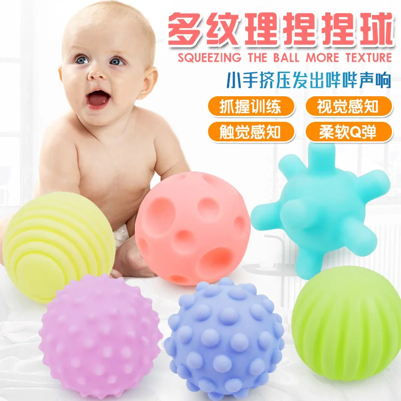 Montessori Silicone Baby Cubes for Kids Soft Babi Teether Block for Toddler 0 12 - £11.95 GBP