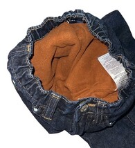 Baby GAP 2T Fleece Lined Jeans Dark Wash Elastic Waist Warm Denim Pants image 4