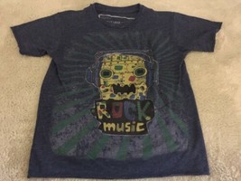 Payable To Boys Navy Blue Yellow Red Green Rock Music Robot Short Sleeve... - £3.66 GBP