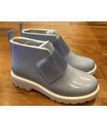 Mel Infantil Mini Melissa Blue Glitter Chelsea Rain Boots Sf  - £38.32 GBP