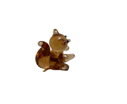 Ganz Miniature Brown Art Glass Squirrel Animal Figurine .75 inch - $8.43