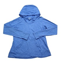 Columbia Hoodie Jacket Womens M Blue Workout Sweater Pullover Athletic - $18.69