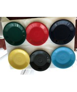 6 Fiesta Plates Assorted Post 82 Colors Mint Condition - £31.44 GBP