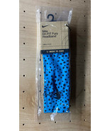 Nike Fury Headband 3.0 Adult Unisex Printed Leopard Print Blue Black - $17.00