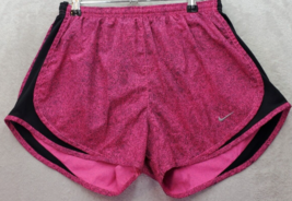 Nike Activewear Shorts Womens Medium Pink Black Lined Dri Fit Elastic Wa... - $15.76