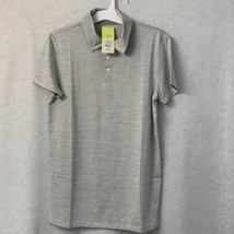 Men&#39;s Striped Polo Shirt - All in Motion - Color Gray - Size S - £4.69 GBP