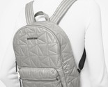NWB Michael Kors Winnie Medium Quilted Nylon Gray Backpack 35T0UW4B2C Du... - $112.85