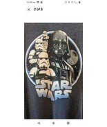 Star Wars Long Sleeve Top T Shirt 2 XL Gray NEW New Darth Vader The dark... - £14.23 GBP